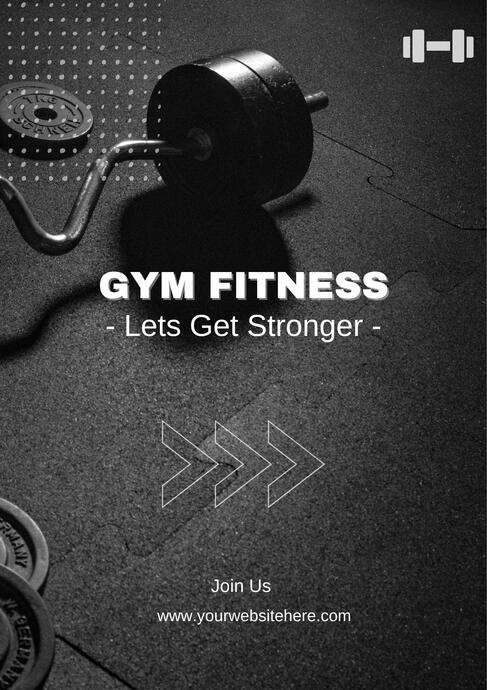 Fitness Poster Creatives Sample
