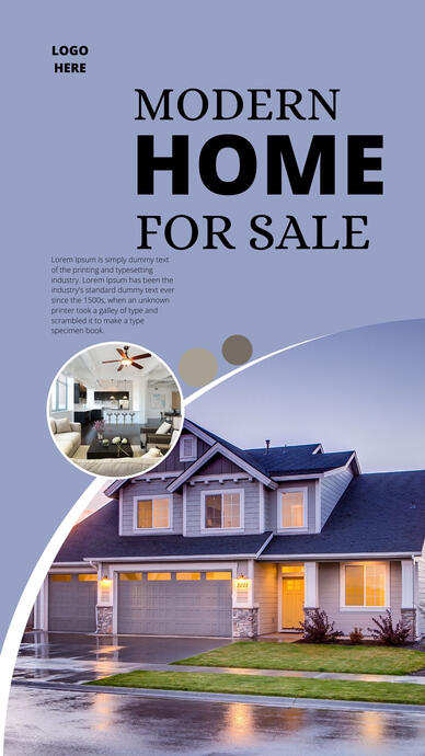 Real Estate Poster Creatives Sample