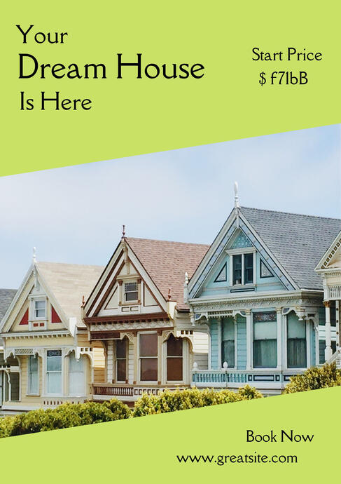 Real Estate Poster Creatives Sample